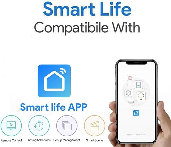 Ashley GAO Interruptor de luz inteligente WiFi temporizador universal aplicacin de control remoto inalmbrico funciona con Alexa Google Home Smart Home