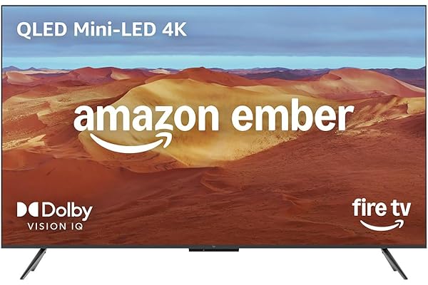Amazon Ember 55" Mini-LED Series with Fire TV (newest model), QLED 4K UHD smart TV, Dolby Vision IQ, 144hz gaming mode, Ambient Experience, find shows faster with Alexa+