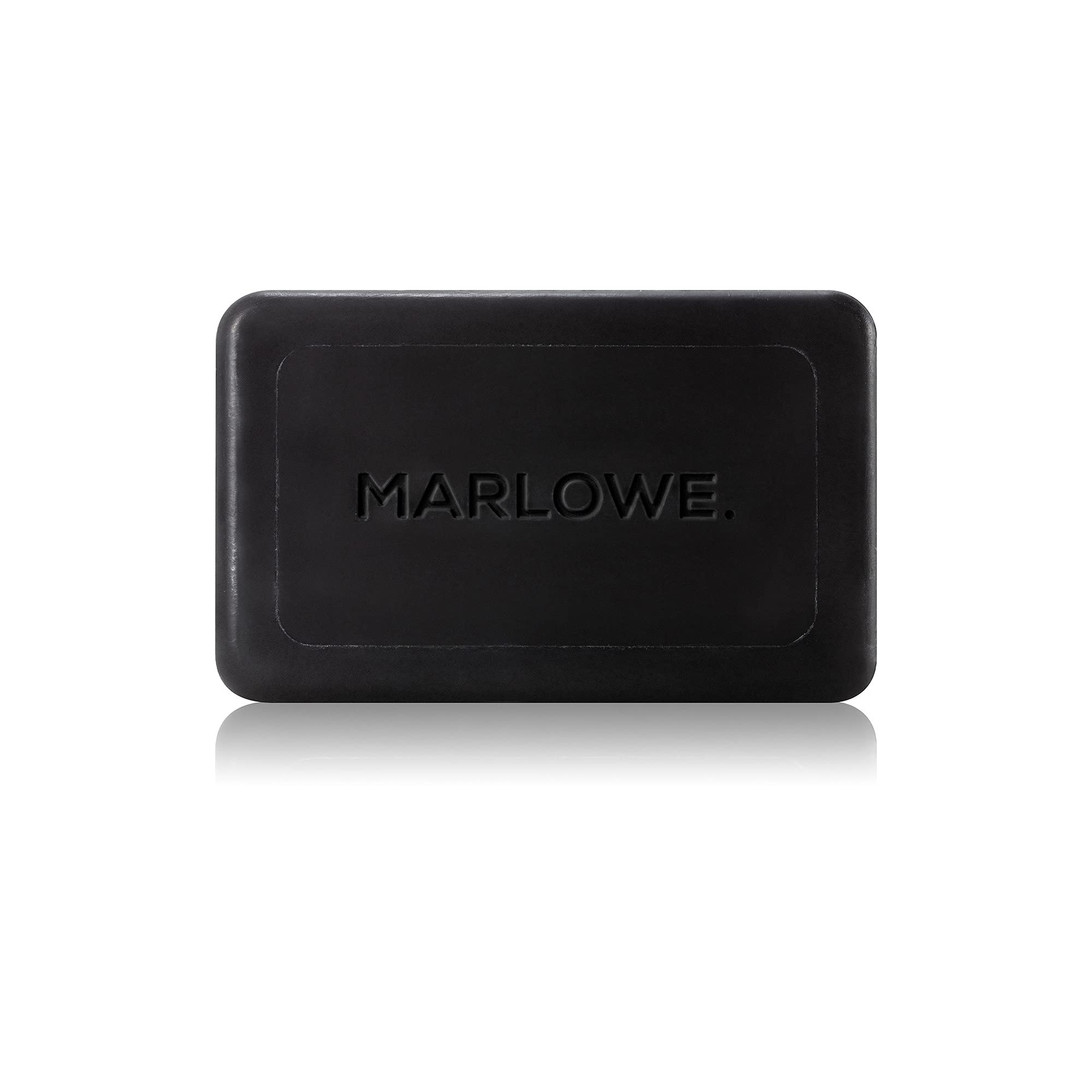 MARLOWE. Charcoal Face & Body Soap Bar No. 106 (7oz) | Best Cleansing & Detoxifying Bar for Men | Includes Natural Extracts, Shea Butter & Willow Bark | Amazing Scent