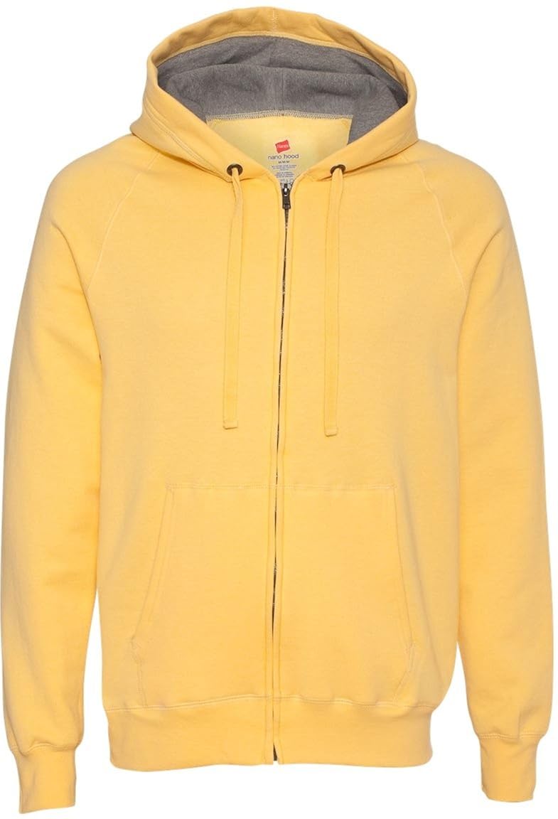 hanes men's nano premium lightweight fleece hoodie