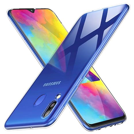 Peakally Samsung Galaxy M20 Hülle, Soft Silikon Dünn Transparent Hüllen [Kratzfest] [Anti Slip] Durchsichtige TPU Schutzhülle