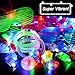 BUDI 66 Pack LED Glow Party Favors for Kids/Adults 50 Light Up Rings + 6 Jelly Bumpy Rings + 5 Flashing Shutter Shade Glasses + 5 Led Bracelets Glow in The Dark Party Favors Glow Party Supplies