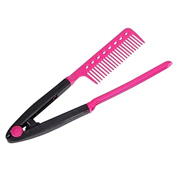 Amazon Com 1 Pc Comb Hair Brush Hairdressing V Type Straightener