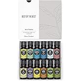 Edens Garden Essential Oils Best of The Best 12 Set – 100% Pure Therapeutic Grade: Lavender, Peppermint, Lemon, Orange, Tea Tree & More for Home Diffusers & Skin – Undiluted & Natural, 10 ml/ 12 Pack