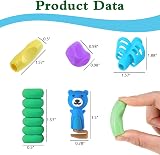 WanderGo Pencil Grips 20 Pcs Soft Silicone Finger Handwriting Corrector view 2