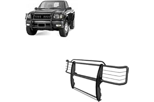 BLACK HORSE OFF ROAD Black Horse Grille brush Bumper Guard Modular Black Compatible with 2001-2004 Toyota Tacoma-17TO23MA
