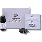 Essence Wearable Aromatherapy Nasal Diffuser – Allergy Relief Essential Oil Nose Ring Refresh Kit – Personal Scent Clip for Travel, Work & Everyday Use – Made in USA