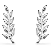 Boma Jewelry Sterling Silver Branch Ear Crawler Earrings