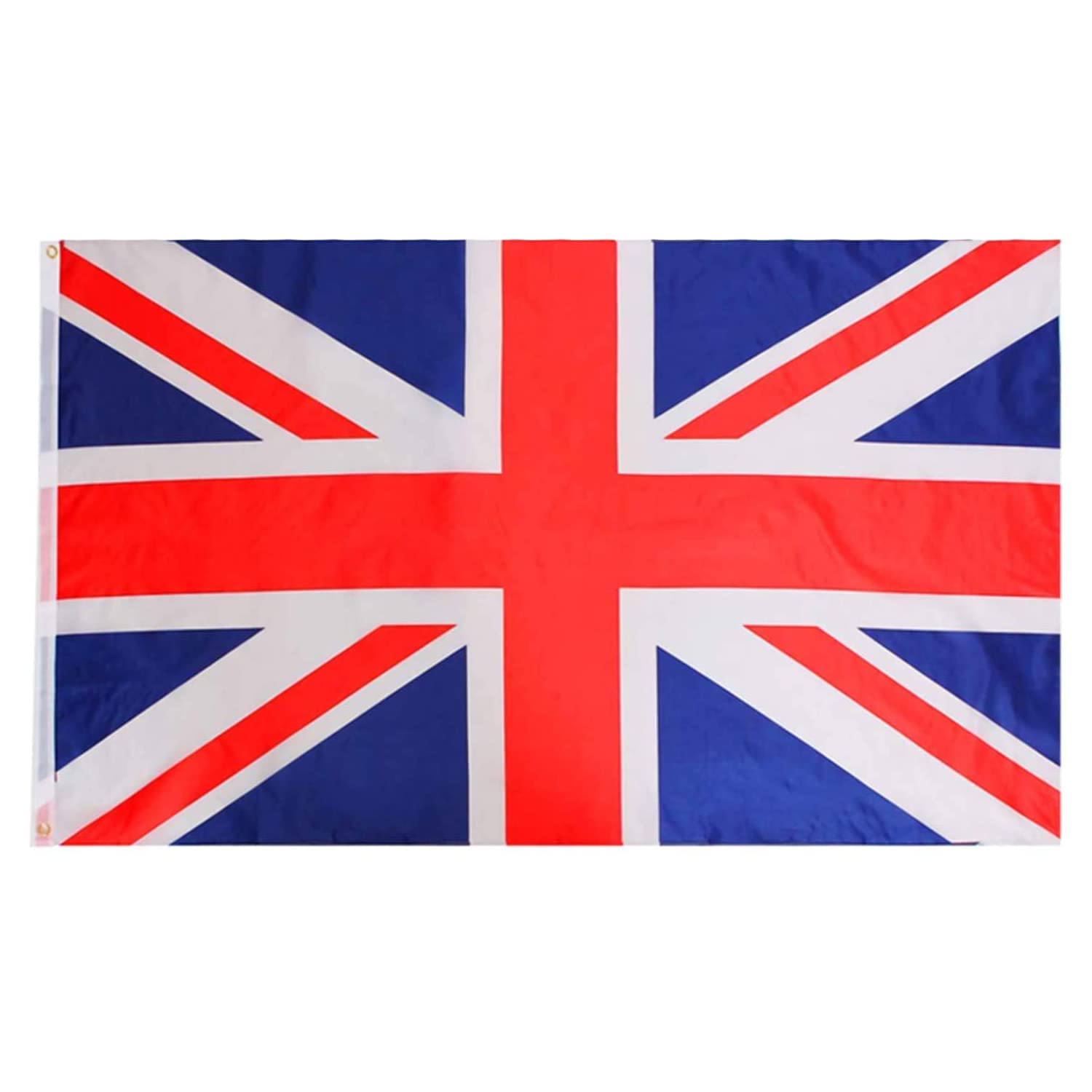 Union Jack Flag - 3ft x 2ft - Pack of 1 - Great Britain Flag with Eyelets - King's, VE Day, Street Parties, Sporting Events Decoration VE DAY COMMONWEALTH
