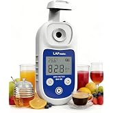 LAFMATE Brix Refractometer 0-95% &plusmn;0.2%, Digital Refractometer with ATC, IP65 Brix Meter for Honey,Juice, Wine &amp; Home Brewing,BM-101