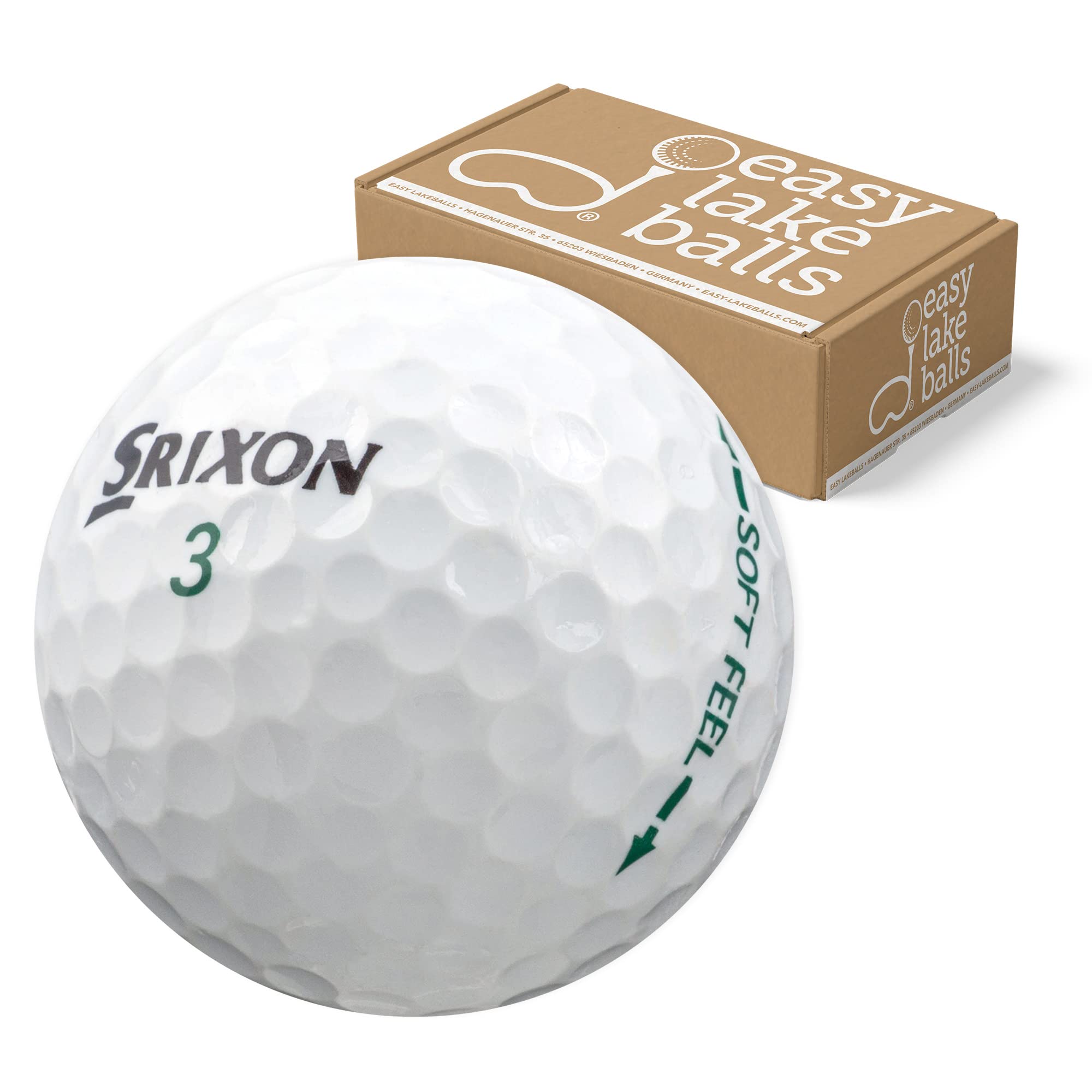 Srixon 50 SOFT FEEL LAKE GOLF BALLS - AAA/AA QUALITY (A/B GRADE) - IN MESH BAG
