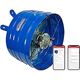 Quietcool AFG SMT PRO-2.0 Smart Attic Fan for Gable Vents - 1945 CFM - Smart App Control - Thermostat & Humidistat - 20ft Power Cord - Plug-and-play - Two Speed