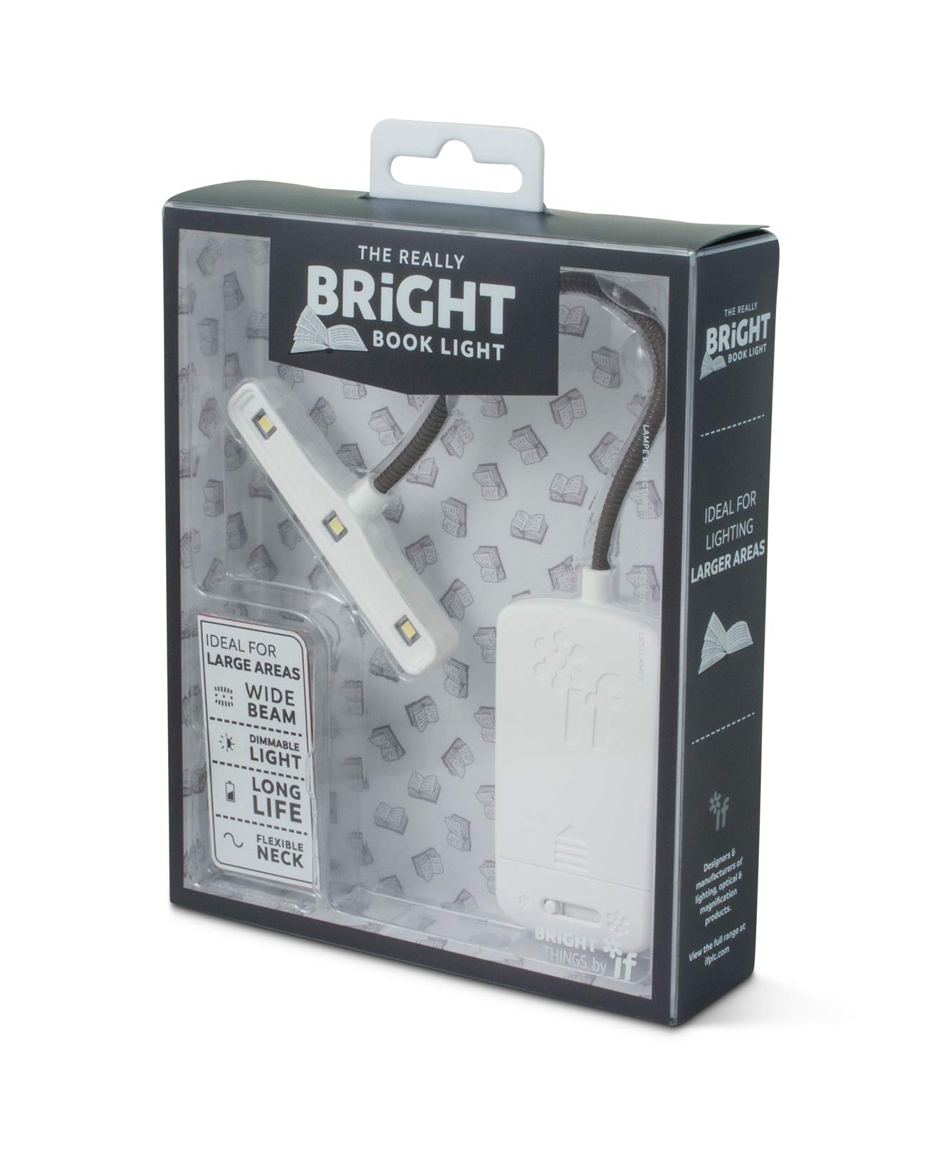 The Really Bright Plastic Book Light - White