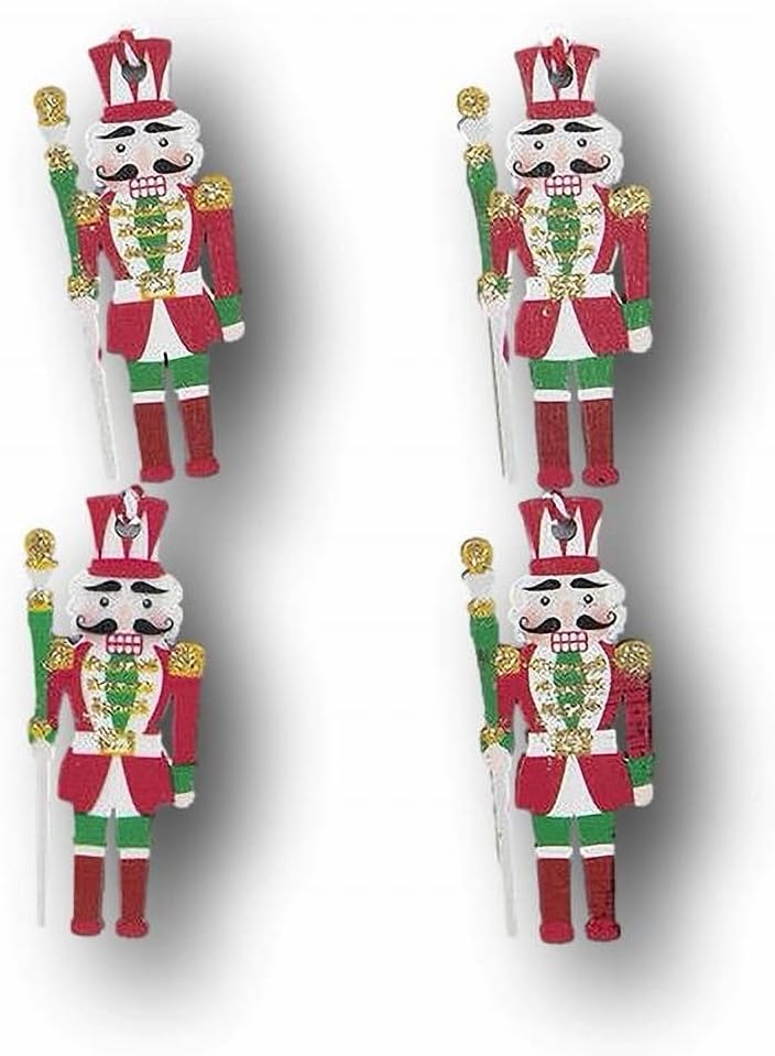Nutcrackers - Gerson Mini Christmas Tree Ornaments for Tiny Tree (Nutcrackers 2.25