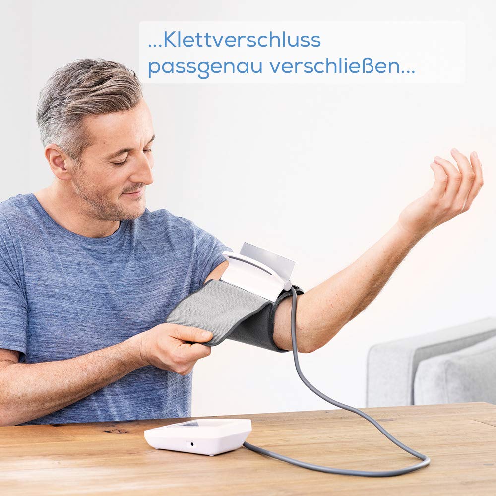 Beurer BM 51 easyClip Oberarm-Blutdruckmessgerät mit innovativer Clip-Manschette für einfaches Anlegen, klinisch validiert, vollautomatische Blutdruck- und Pulsmessung am Oberarm 3