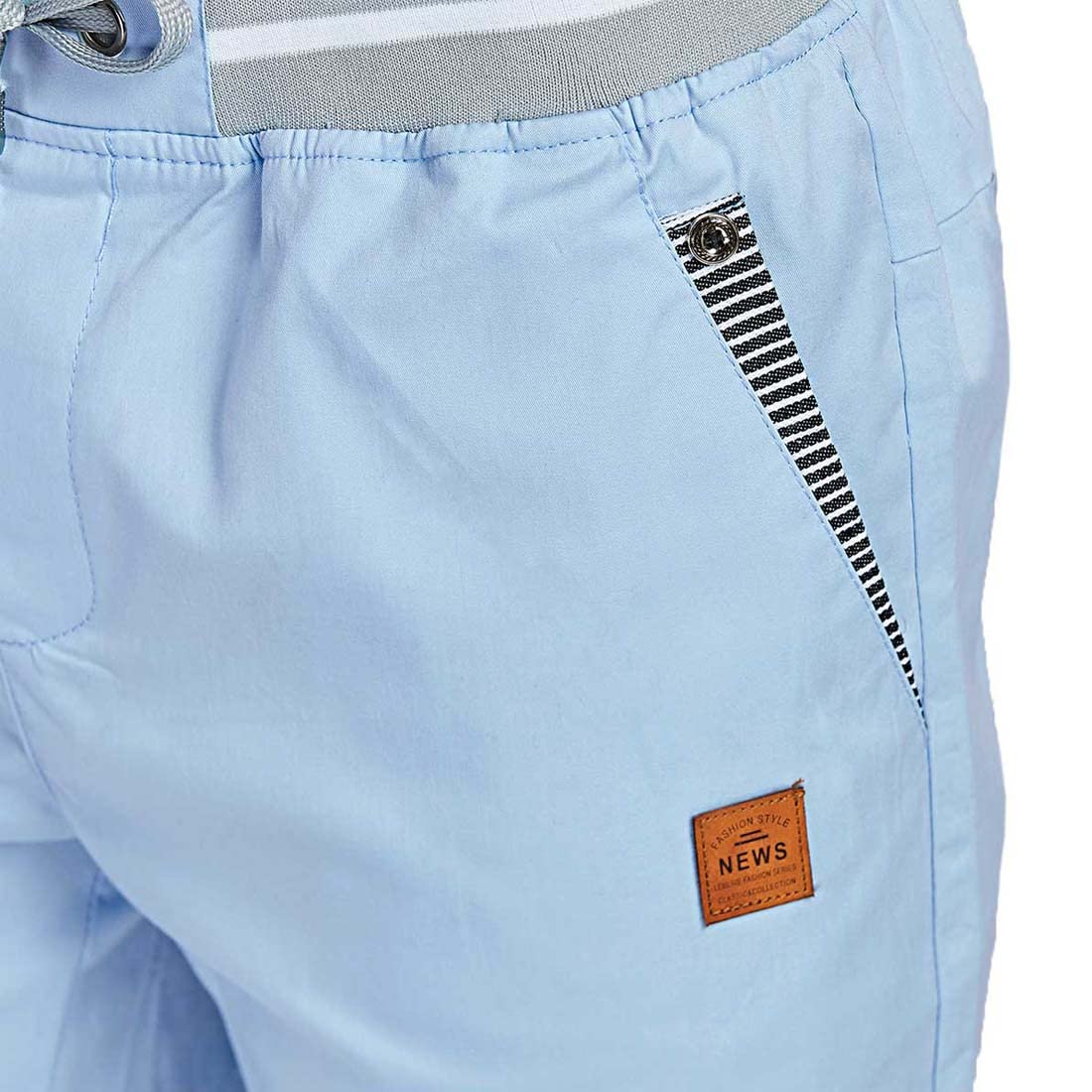 JustSun Men's Chino Shorts, Cotton, Summer, with Drawstring