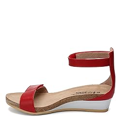 NAOT Footwear Women's Mermaid Wedge Kiss Red Lthr