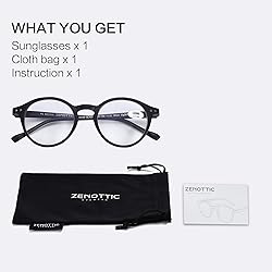 ZENOTTIC Reading Glasses Blue Light Blocking Round
