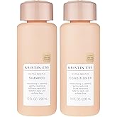 Kristin Ess Hair Extra Gentle Shampoo + Conditioner Bundle - Sensitive Skin + Scalp, Cleanses, Nourishing + Calming, Hydrating Conditioner, Vegan, Sulfate Free, Color Safe + Keratin Safe, 2 Piece Set