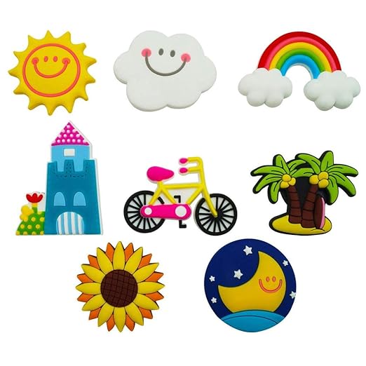 crayfomo Luna y Sol magnéticos, imanes de Nevera para niños, 8 ...