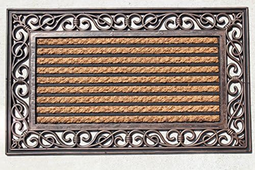 Welcome Door Mat Natural Coir and Rubber Size 18" X 30"