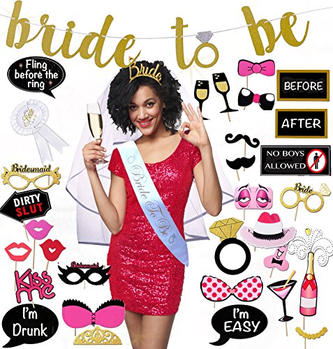 Purple Hen Party Sashes - Bridal Shower Hens Night Accessories