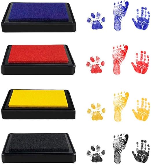 Baby Wenxiaw Baby Fuß und Handabdruck Set Pfotenabdruck Set Hund Baby