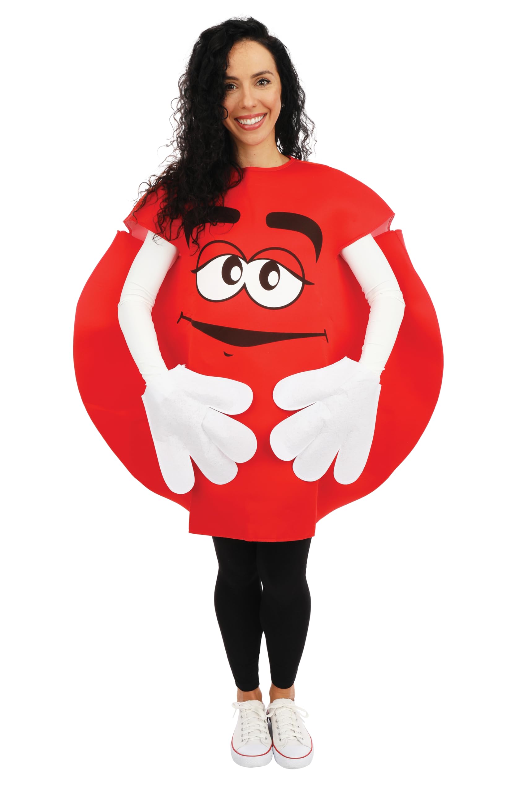 P'tit Clown 76701 Adult Round Sweet Costume – One Size – Red