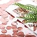 Whaline Round Confetti Circles Tissue Party Table Confetti for Wedding, Holiday, Anniversary, Birthday, Mixed Colors, 1 Inch (Rose Gold)