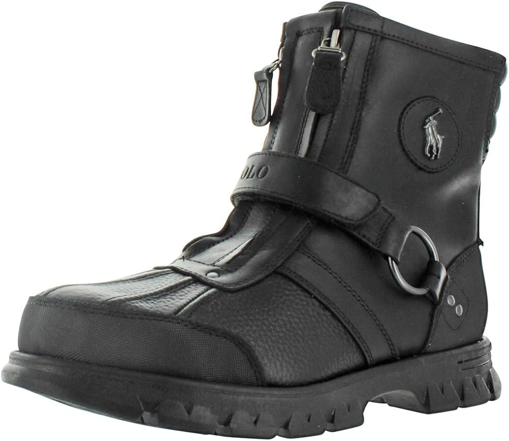 Polo Ralph Lauren Conquest III Men's Duck Boots Black Size