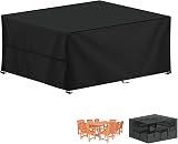 LAMUNI Garden Furniture Cover 190x140x75cm Waterproof UV 420D Oxford