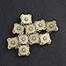WINOMO 10 Sets of 15mm Sew in Magnetic Bag Clasps for Sewing (Bronze)