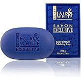 FAIR & WHITE Exclusive Exfoliating Soap, 200g / 7oz - Moisturizing Bar Soap For Face and Body