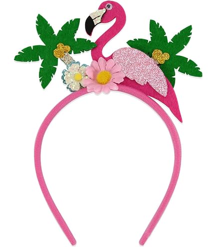 Amazon.com : mokkia Tropical Flamingo Hairband - Pink  display picture 2