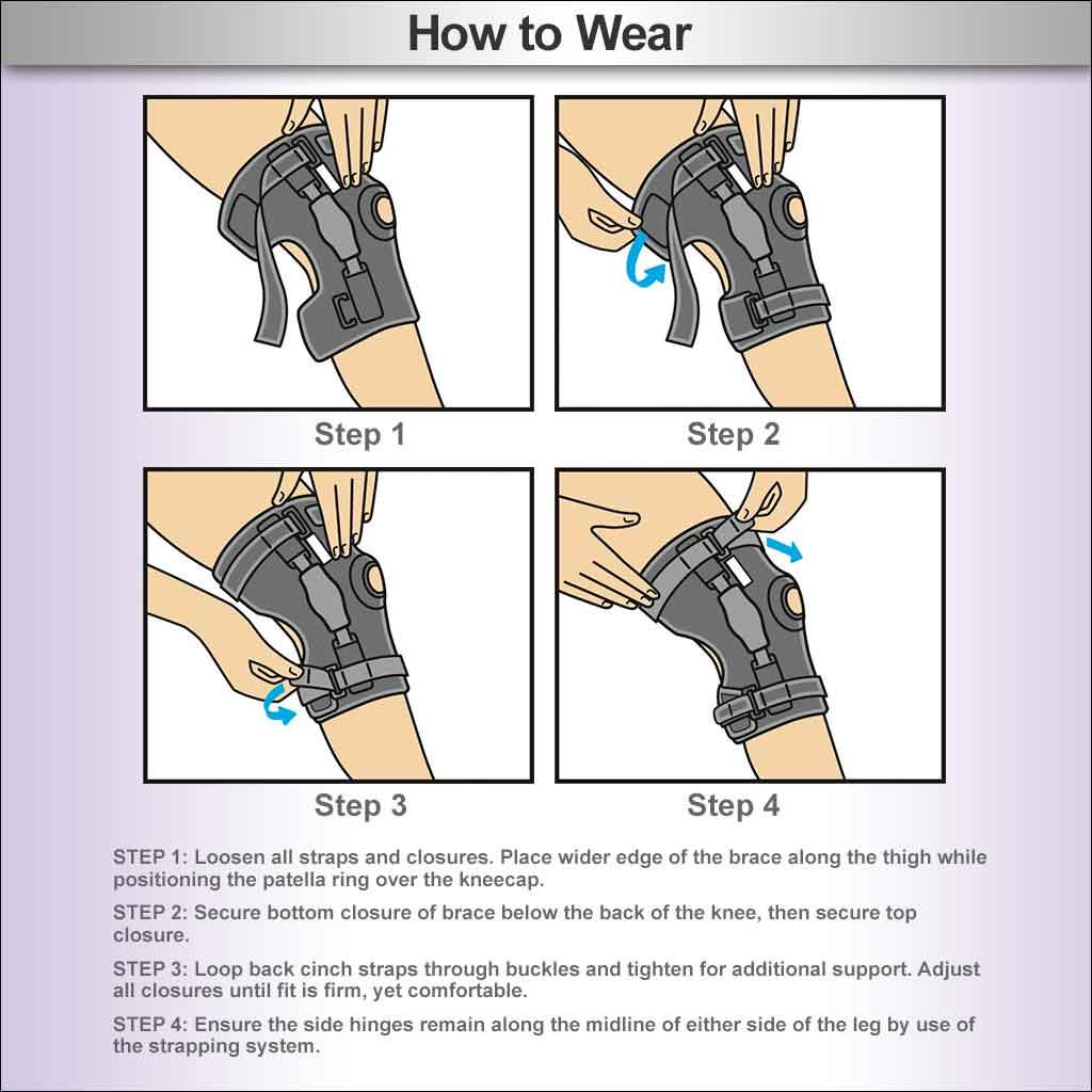 Ace Hinged Knee Brace, One Size Adjustable Health