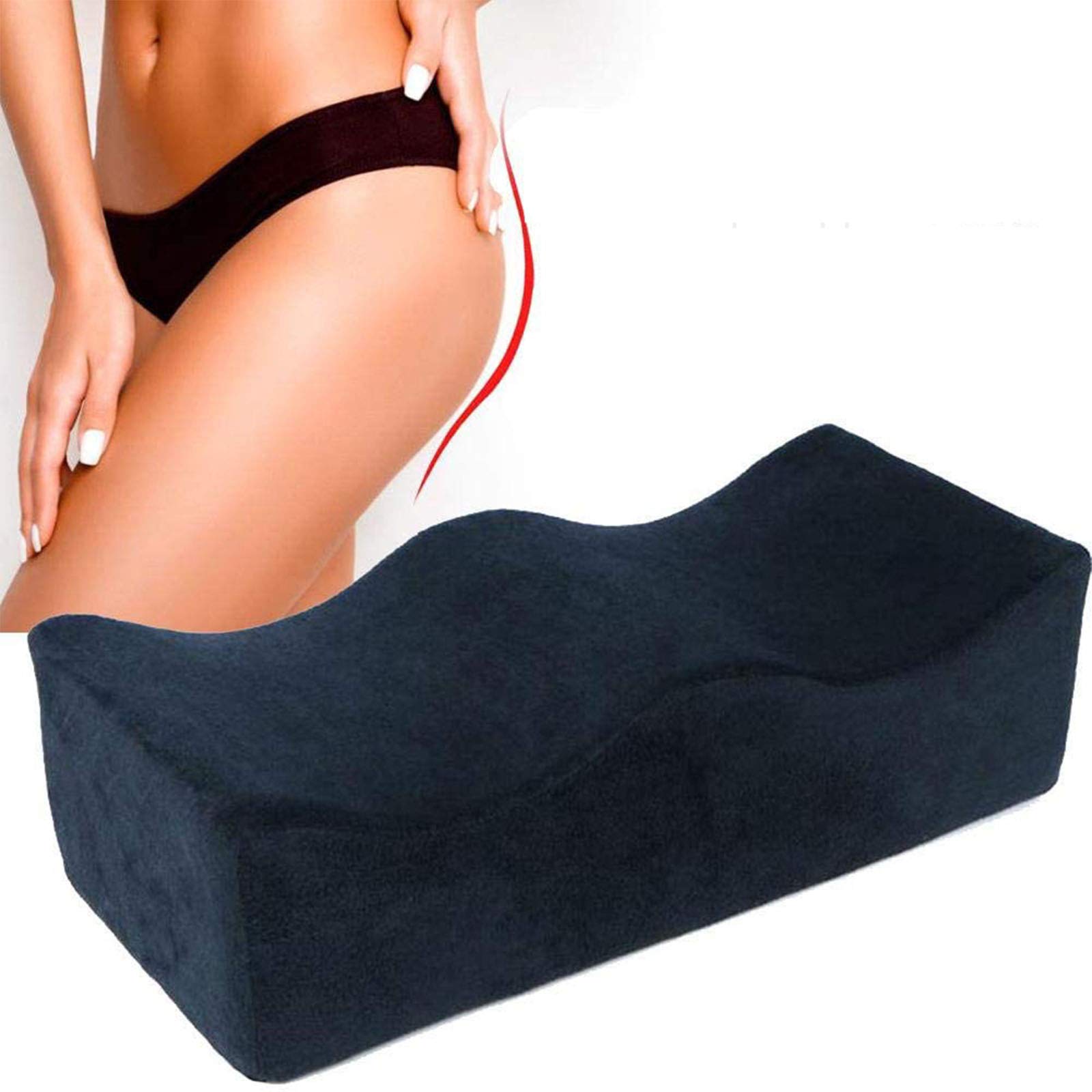 Anjinguang Seat Cushion Pillow Comfort Memory Foam Pad Hip Support Cushion Contoured Posture Corrector, Hip Cushion BBL Special Cushion After Surgery
