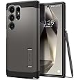 Spigen Tough Armor Designed for Galaxy S24 Ultra Case (2024) [Kickstand] [Military-Grade Protection] - Gunmetal