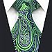 Shlax & Wing Silk Men's Neckties Ties Paisley Green Purple Accessories For Men Long