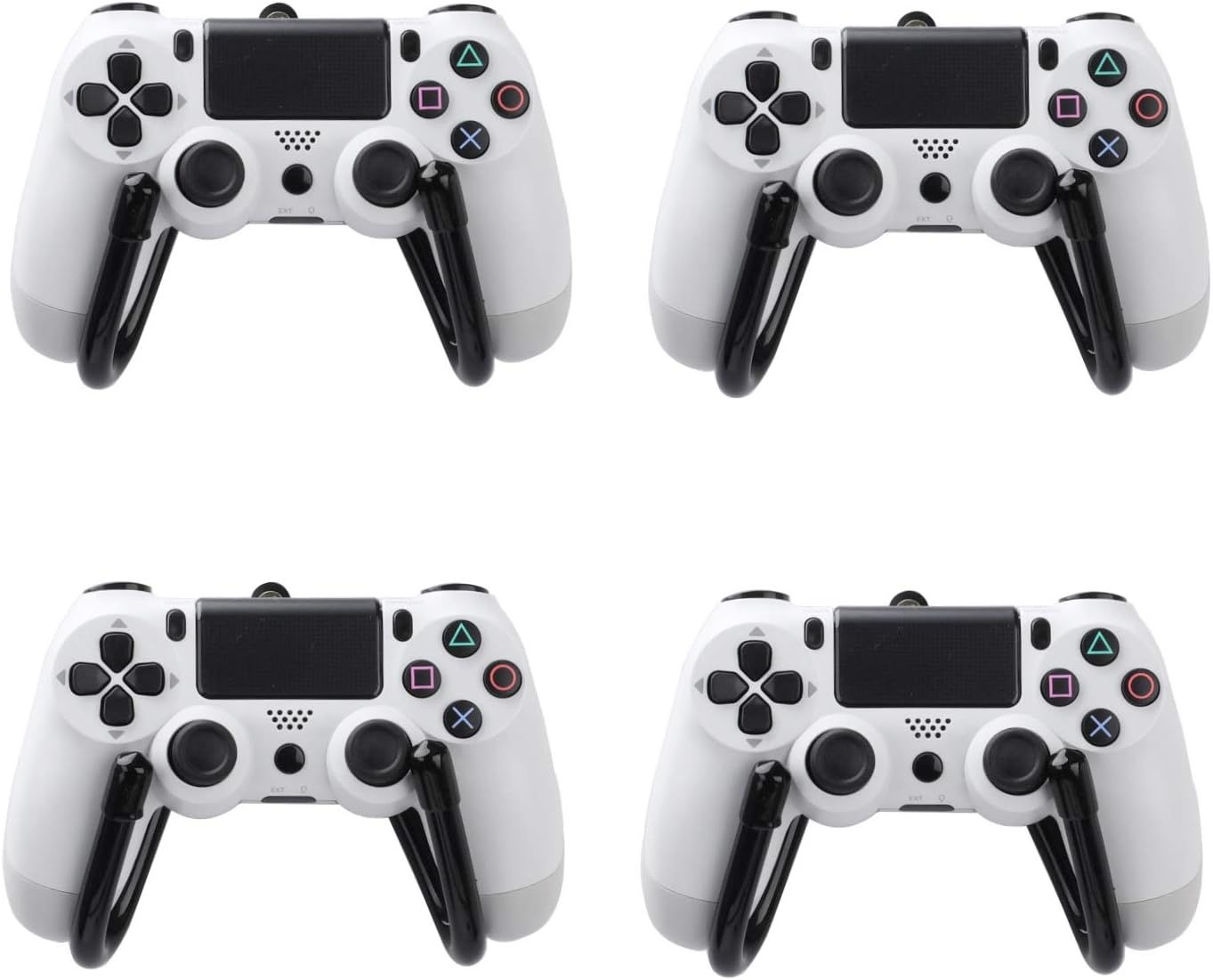 4 Pack Small Universal Game Controller Organizer Wall Mount Holder Hanger Rack Hook Stand for PS4 Xbox One Switch Pro Game Controller - Not Include Game Controllers