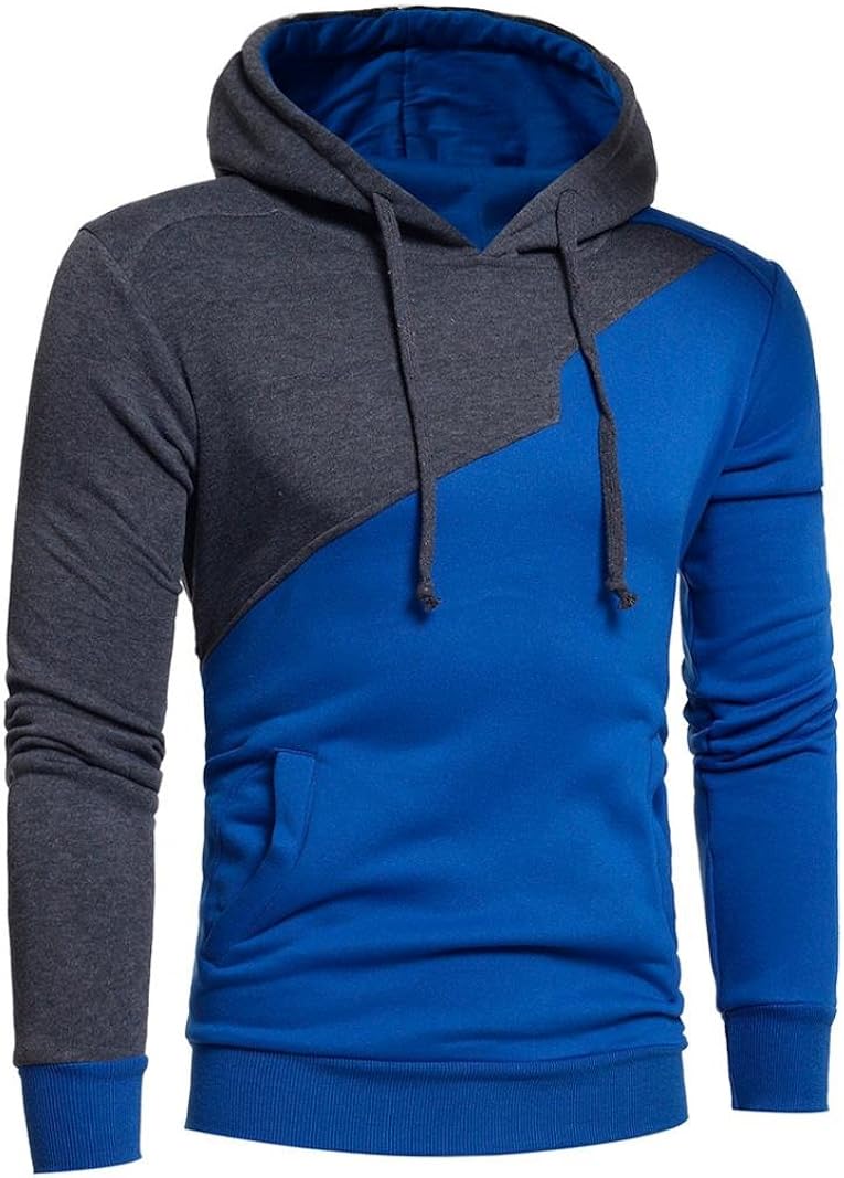 color block mens hoodie