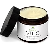 Clearly VIT-C, Natural Vitamin C Cream Moisturizer for Face | Anti Aging, Hydrating, Skin Brightening for Sensitive Skin | Fade Dark Spots, Fine Lines, Wrinkles (2 oz)