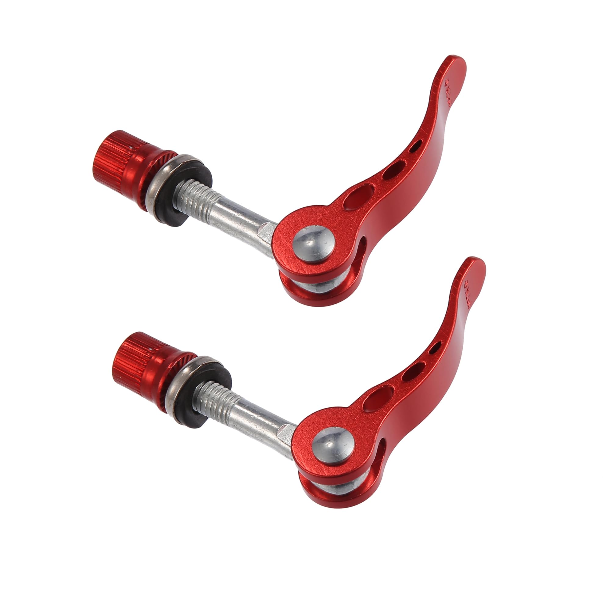 A ABSOPRO 2pcs 8mm Aluminium Alloy Bike Seat Post Quick Release Pin Bolt Red Item Replacement