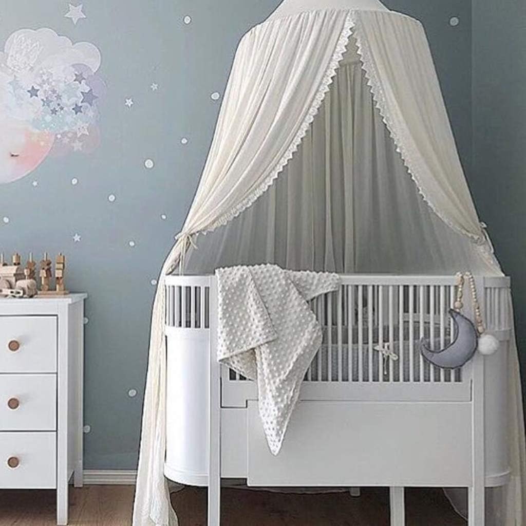 Matelas Et Linge De Lit Ciel De Lit Moustiquaire En Mousseline Princesse Tente De Jeu Pour Des Enfants Salle De Lecture Moustiquaire De Coton Denfant Blanc Decoration De Chambre A Coucher Bebe