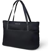 Nomad Lane Tote Handbag. Personal Item, Carry-On Luggage Origami Tote Bag. Weekender Travel Bag, Black