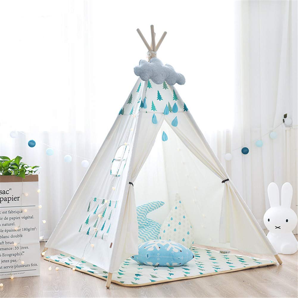 Sports Toys Outdoor Lvbeis Teepee Kids Tent Wooden Tipi Cotton