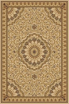 Amazon.com: Ivory 6X8 Traditional Persian Style Area Rug ...