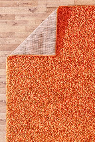 [- A2Z RUG SOFT SUPER THICK SHAGGY RUGS Orange 60X110 CM - 2'X3'6''  -]