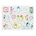 Galison Birthstones & The Zodiac Double Sided 500 Piece Jigsaw Puzzle for Adults, Zodiac Puzzle with Birthstones and Illustrations