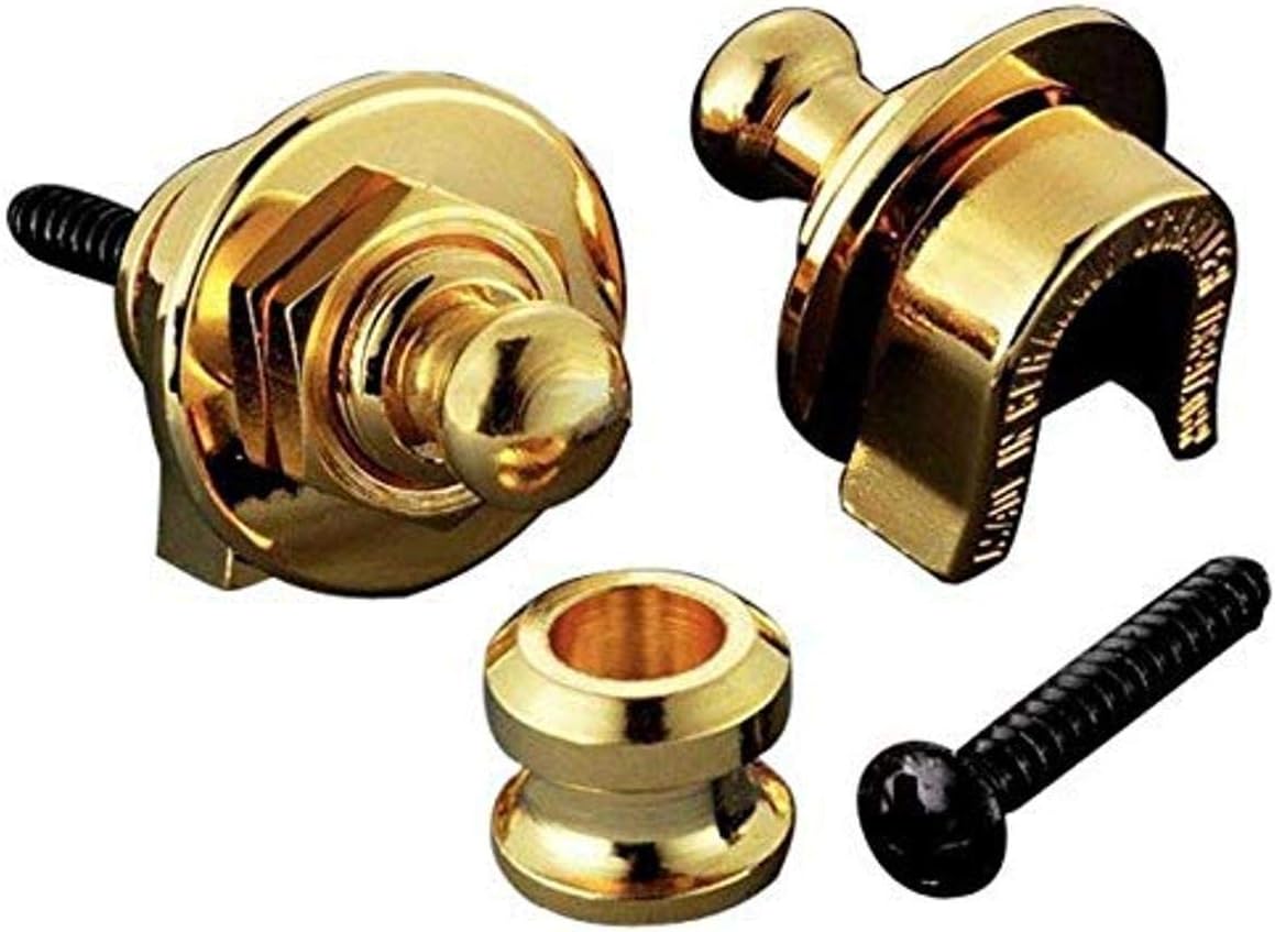 Schaller Security Strap Locks Gold 1 Pair (2 Pieces), New/Old Version
