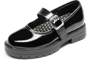 DREAM PAIRS Girls Mary Jane Chunky Platform School Uniform Dress Shoes Party Oxford Pumps for Toddler/Little Big Kid